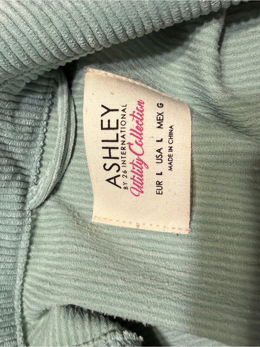 Ashley By 26 International Light Mint Button-Down Shirt